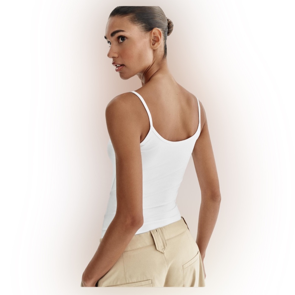Zara White Camisole Top
